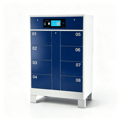 8-bay battery swapping cabinet