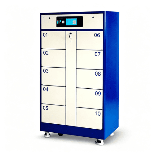 10-bay battery swapping cabinet